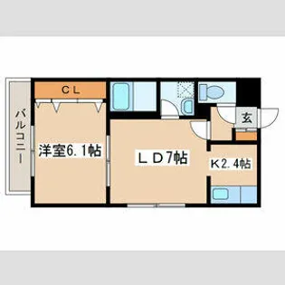 KZ BLD.【3階】の間取り