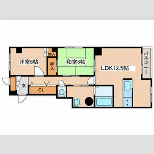 マンション天方33【3階】の間取り