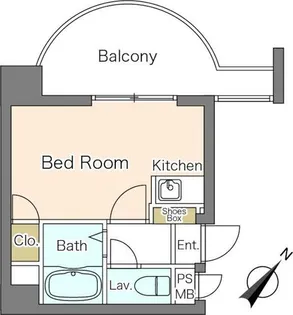 ノアーズアーク博多駅前【808号室】の間取り