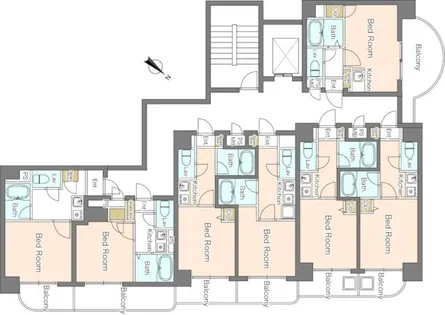 ノアーズアーク博多駅前【808号室】の間取り