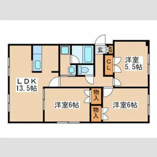 エルムハイツ【301号室】の間取り