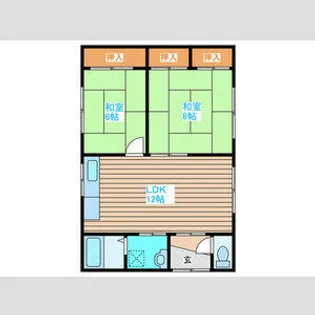 ロジェ北郷B【2階】の間取り