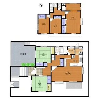 大阪府堺市西区上野芝向ヶ丘町4丁【一戸建】の間取り