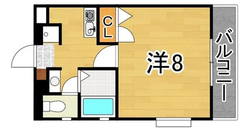 エクメール西公園【4階】の間取り