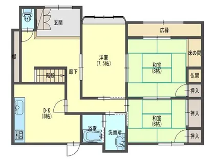 大阪府高槻市柱本3丁目【一戸建】の間取り