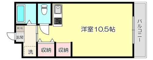 セラヴィ【203号室】の間取り