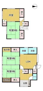 福岡県北九州市小倉北区霧ケ丘2丁目【一戸建】の間取り
