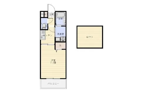 カーサルージュ【201号室】の間取り
