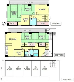 兵庫県神戸市長田区上池田1丁目【マンション】の間取り