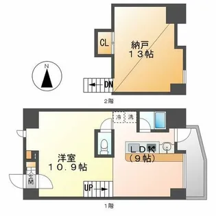 美Silent motoyama【803号室】の間取り