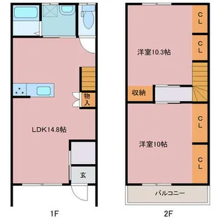 GhiBLi【C号室】の間取り