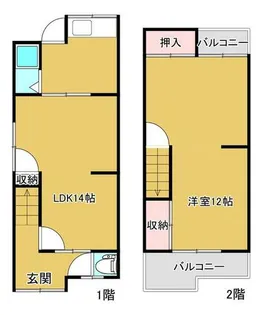 大阪府河内長野市喜多町【一戸建】の間取り