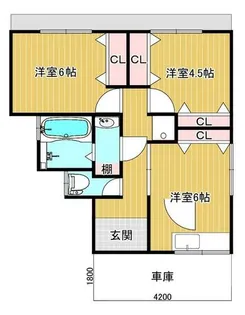 大阪府堺市西区鳳西町3丁【一戸建】の間取り
