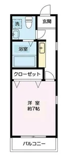 アクティブ梅満【201号室】の間取り