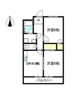 クイーンカピオラニ【2階】の間取り