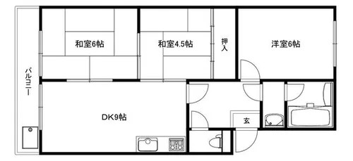 滋賀県草津市平井1丁目【マンション】の間取り
