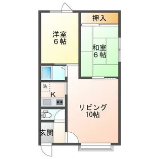 ウエストハイツⅠ【2階】の間取り