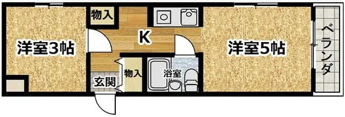 京都府京都市伏見区深草西浦町8丁目【マンション】の間取り