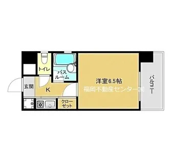 福岡県福岡市博多区美野島2丁目【マンション】の間取り