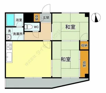 ハイツ若林【3階】の間取り