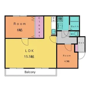 Villa 永吉 A【1階】の間取り