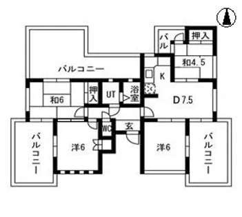 ハイタウン小島【301号室】の間取り