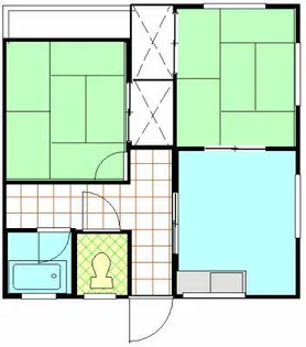 みのはら荘 B棟【1階】の間取り