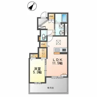 メゾンスズナ【1階】の間取り