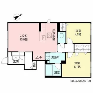 シャーメゾン向山公園【1階】の間取り