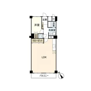 兵庫県西宮市六軒町【マンション】の間取り