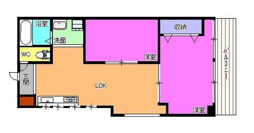 リノスタイル東加古川【2階】の間取り