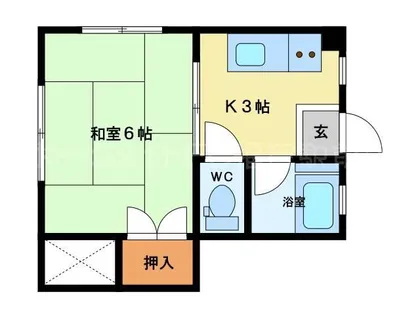 大阪府大阪市福島区吉野4丁目【マンション】の間取り