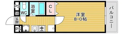 ベルエキップ・オグラン【2階】の間取り