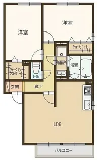 フォレスト枝吉【1階】の間取り