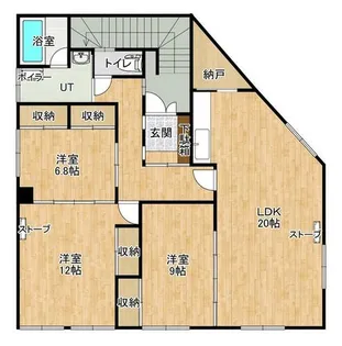 北海道札幌市西区発寒六条3丁目【アパート】の間取り