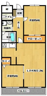 QM壱番館【602号室】の間取り