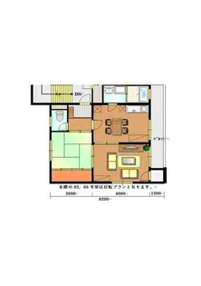大阪府吹田市円山町【マンション】の間取り