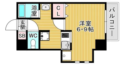 イーストクレセント【9階】の間取り
