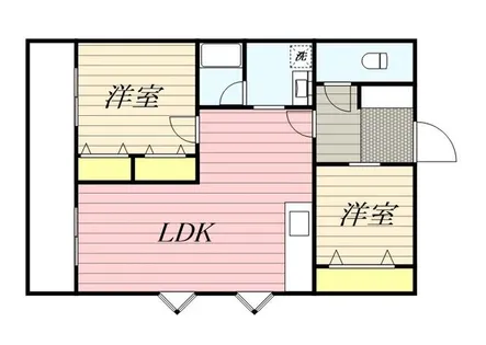 2LDKの間取り画像