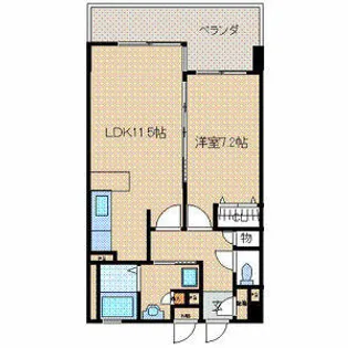 グリーンフォート三嶋【3階】の間取り