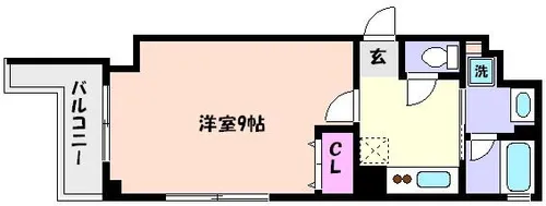 セゾン・ド・源八【5階】の間取り