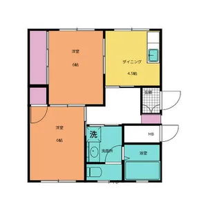 兵庫県丹波篠山市西新町【アパート】の間取り
