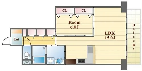 東園田ストークハイツ【1階】の間取り