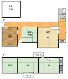 滋賀県大津市坂本8丁目【一戸建】の間取り
