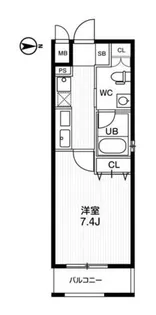1Kの間取り画像