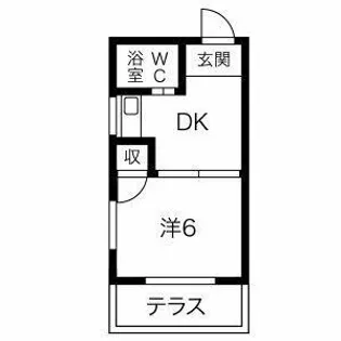 上前津ハイツ【203号室】の間取り