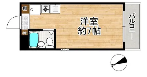 ロマネスク御影【211号室】の間取り