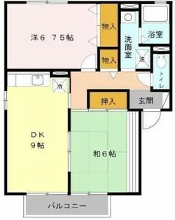 ドミール【A201号室】の間取り