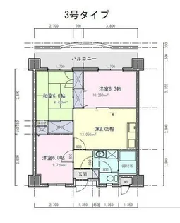 福岡県北九州市小倉南区湯川5丁目【マンション】の間取り