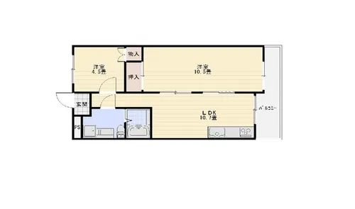 ライゼックス豊中【5階】の間取り